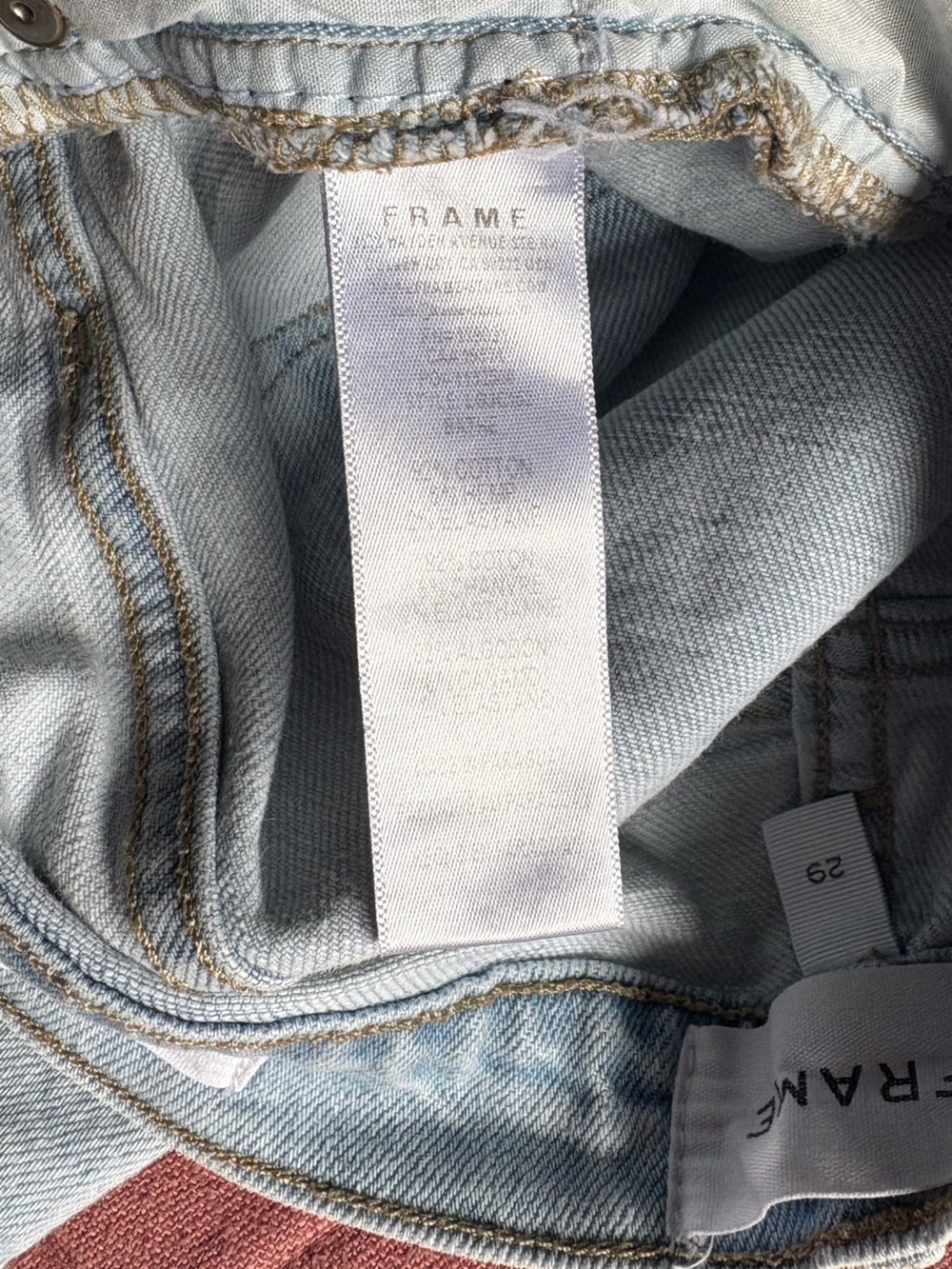 Frame Jeans- Le garçon crop- Size 29- Fall Denim- Distressed Raw Hem - Picture 14 of 14